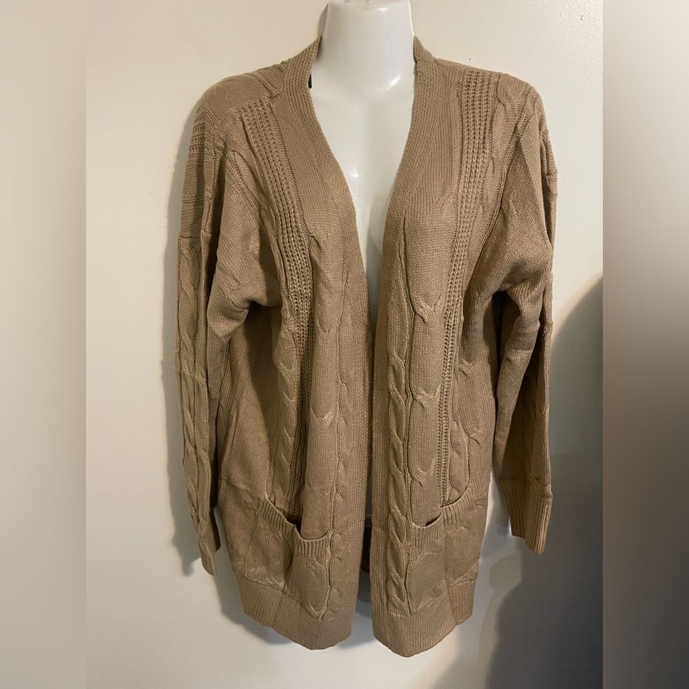 Zeagoo L=US 12-14, Zeagoo Women's Oversized Cable Knit Cardigan with V Neck NWT